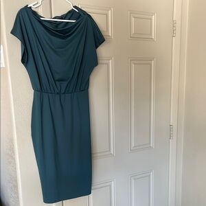 Chic Teal Midi Dress